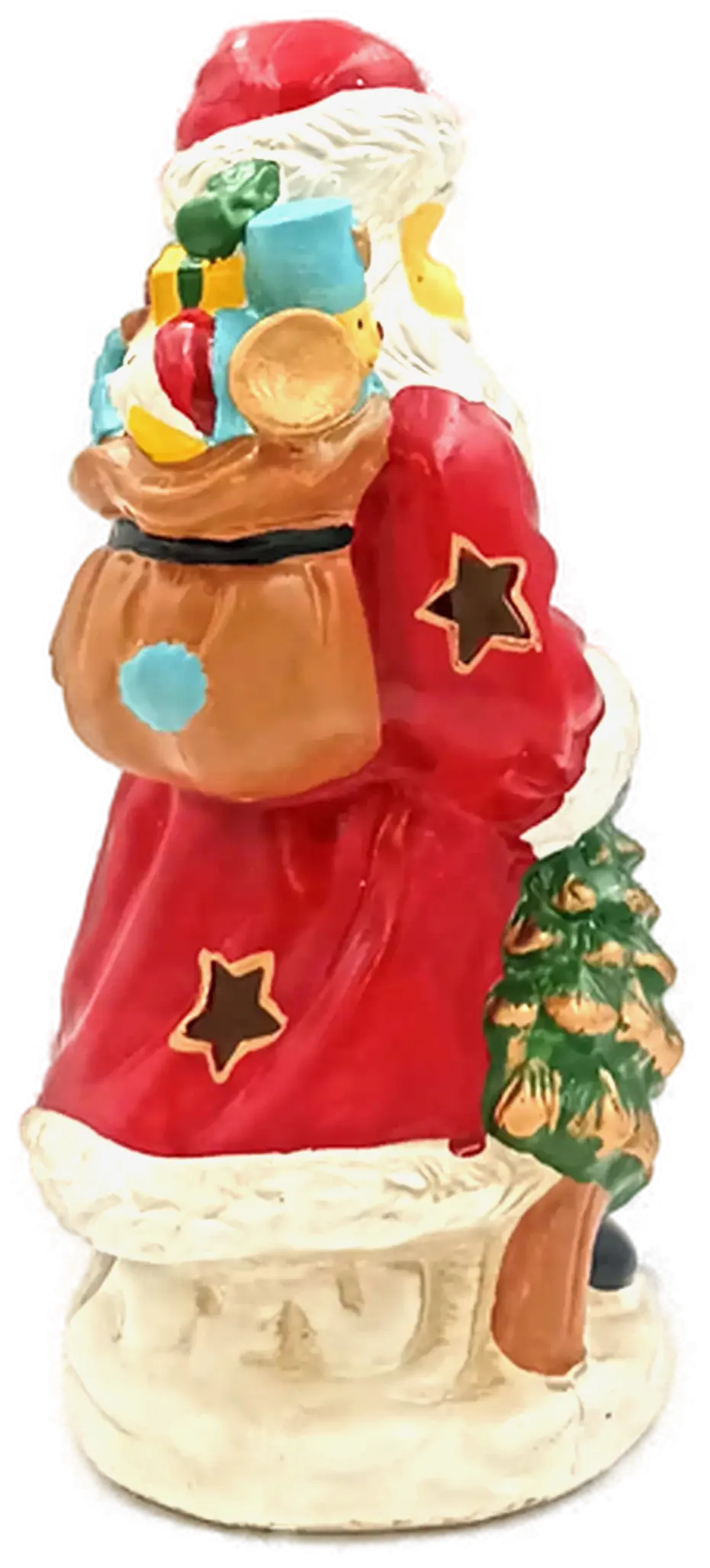  Keramik Weihnachtsmann mit Teelichthalter/Kerzenhalter – Bild 2