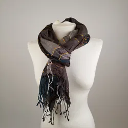 Bemusterter Stoffschal - ca. 160cm lang - Bild 2