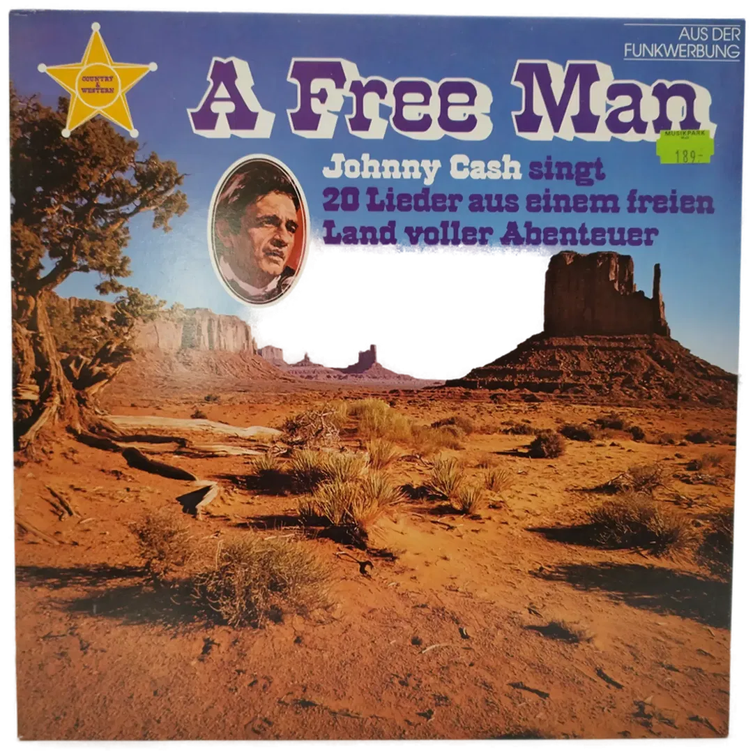 LP Johnny Cash A Free Man (1981) | Country-Klassiker - Bild 1