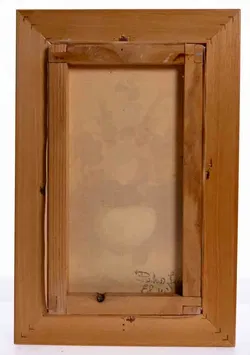 Bild Alfonso Tenerife Blumenstillleben im Holzrahmen, signiert, Vintage Wandbild - Bild 4