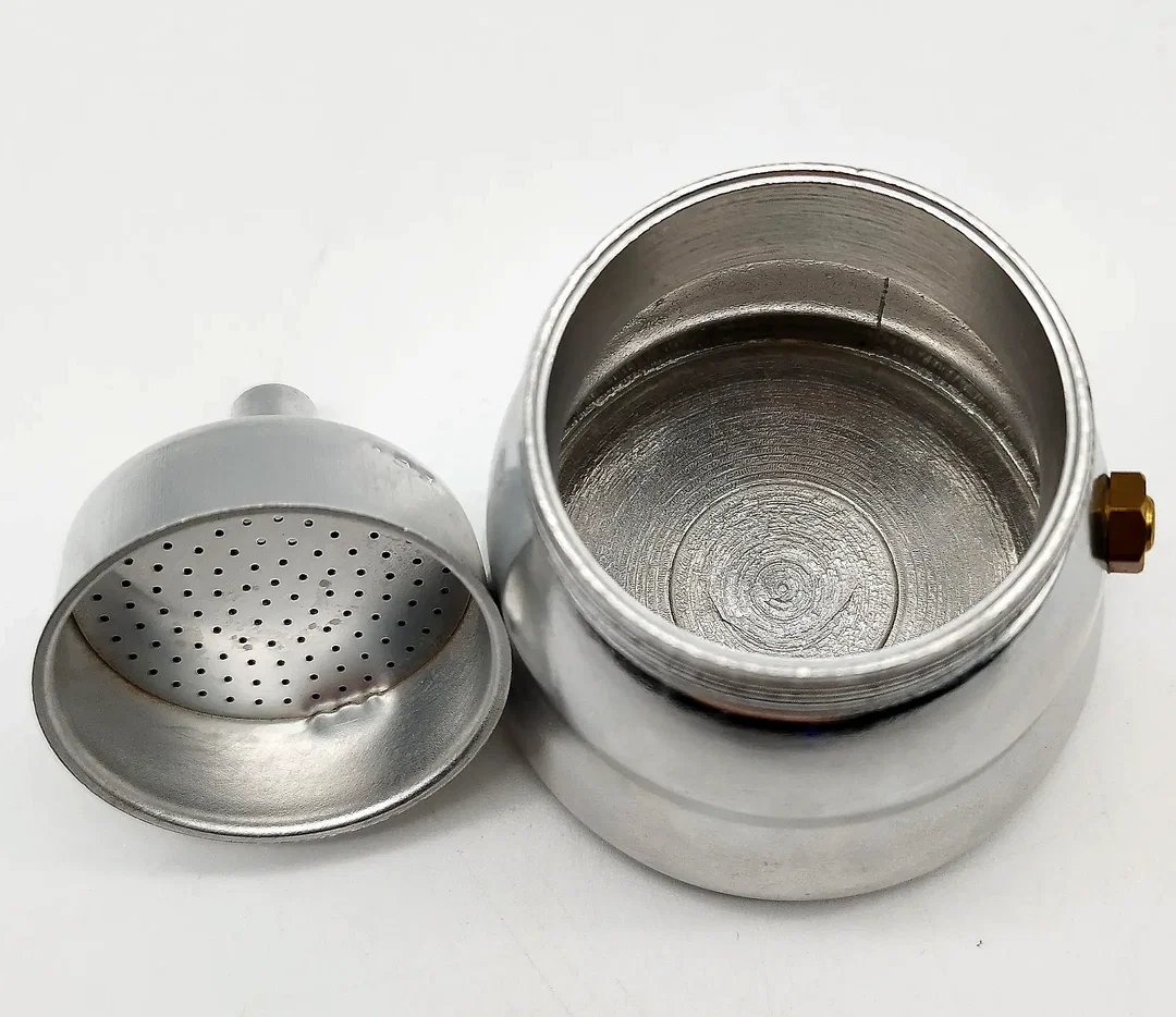Espressokocher Alessi Metall | Design-Alessandro Mendini  – Bild 4