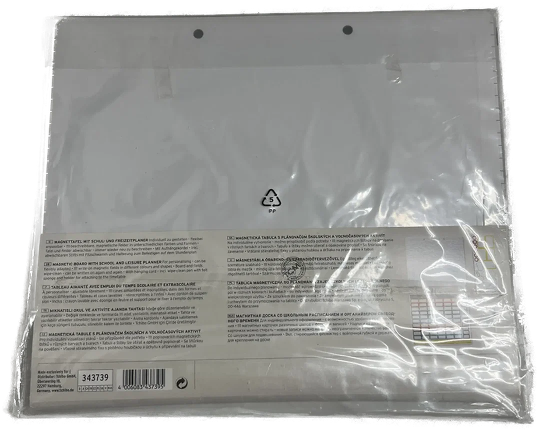 Magnettafel mit Schul und Freizeitplaner inkl. abwaschbarem Stift Tchibo original verpackt 35x30cm – Bild 3