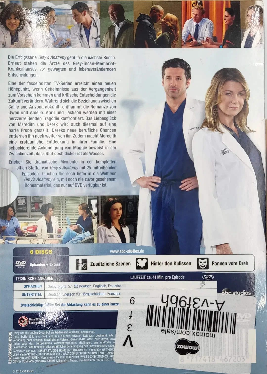 DVD "Grey's Anatomy, Staffel 11" – Bild 2