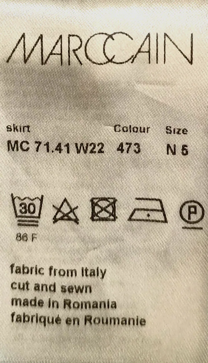 Marc Cain Damen Midirock mehrfarbig gepunktet Gr. XL – Bild 3