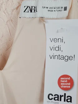 ZARA Damen Maxikleid, beige - Gr. M  - Bild 4