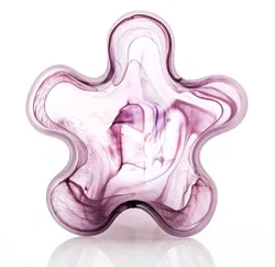 Mundgeblasene und Handbemalte Glasvase - Bild 2