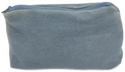 Stofftasche mit Zipp aus Jeansstoff - Bild 2