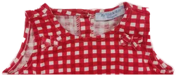 Klitzeklein Babywear Babykleid mit Tuch in rot-weiß, Größe 62 - Bild 4