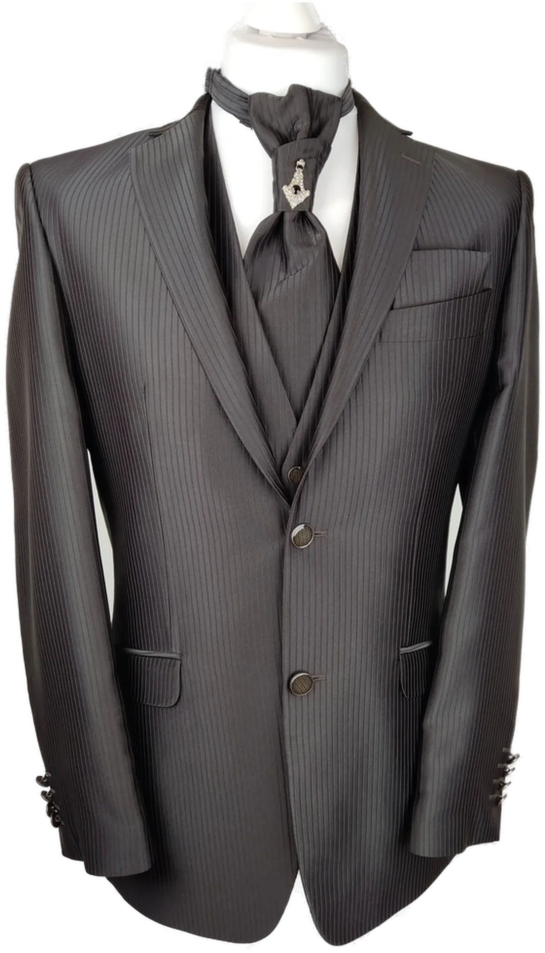 Herren Hochzeitsanzug 3‑teilig Sonstige Größe 48 | Neu & Ungetragen - Bild 4