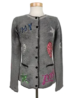Grace Damen Strickjacke, grau - Gr. M - Bild 1