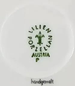 Lilienporzellan Austria - Alpenflora Dessertteller - Bild 3