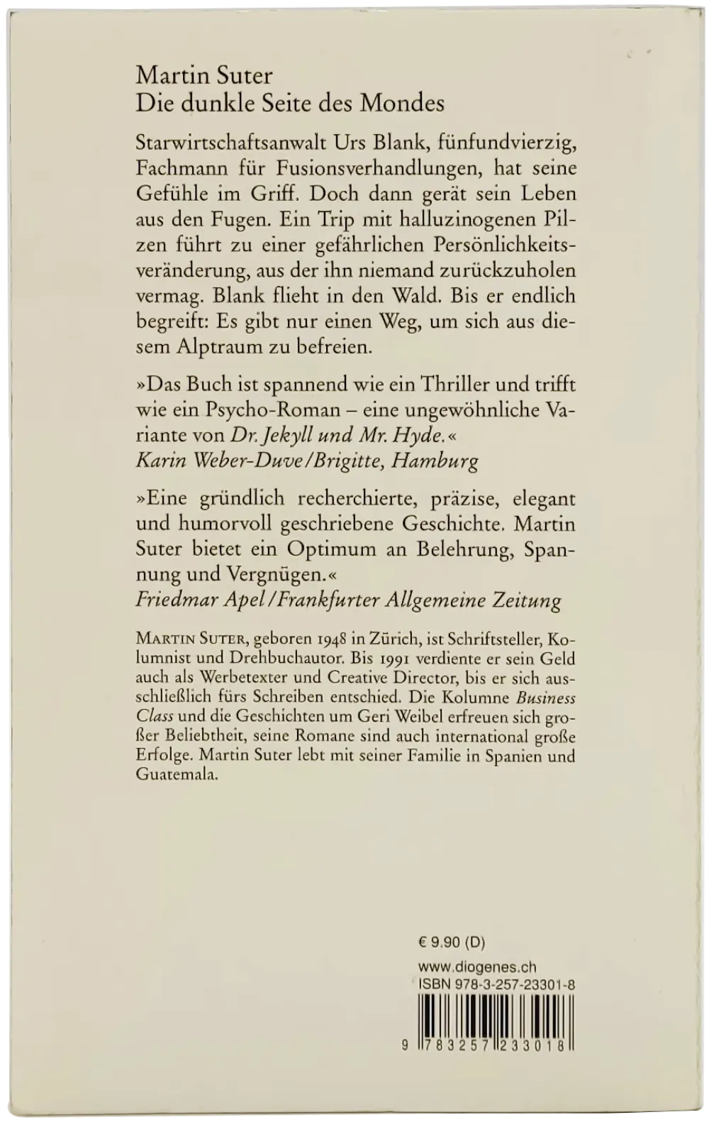Buch "Die dunkle Seite des Mondes" von Martin Suter – Bild 2