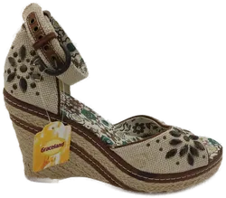 Graceland Damen Sandale beige gemustert - 38 - Bild 2