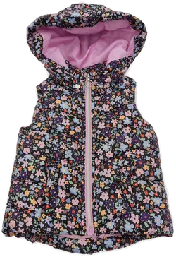 Kinder Steppweste geblümt Gr. 92 - Bild 1