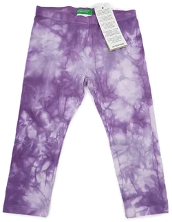 United Colors of Benetton Kinderleggings lila/weiß Gr. 82