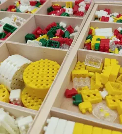 Vintage - LEGO - Sortierkasten mit Inhalt - Bild 3