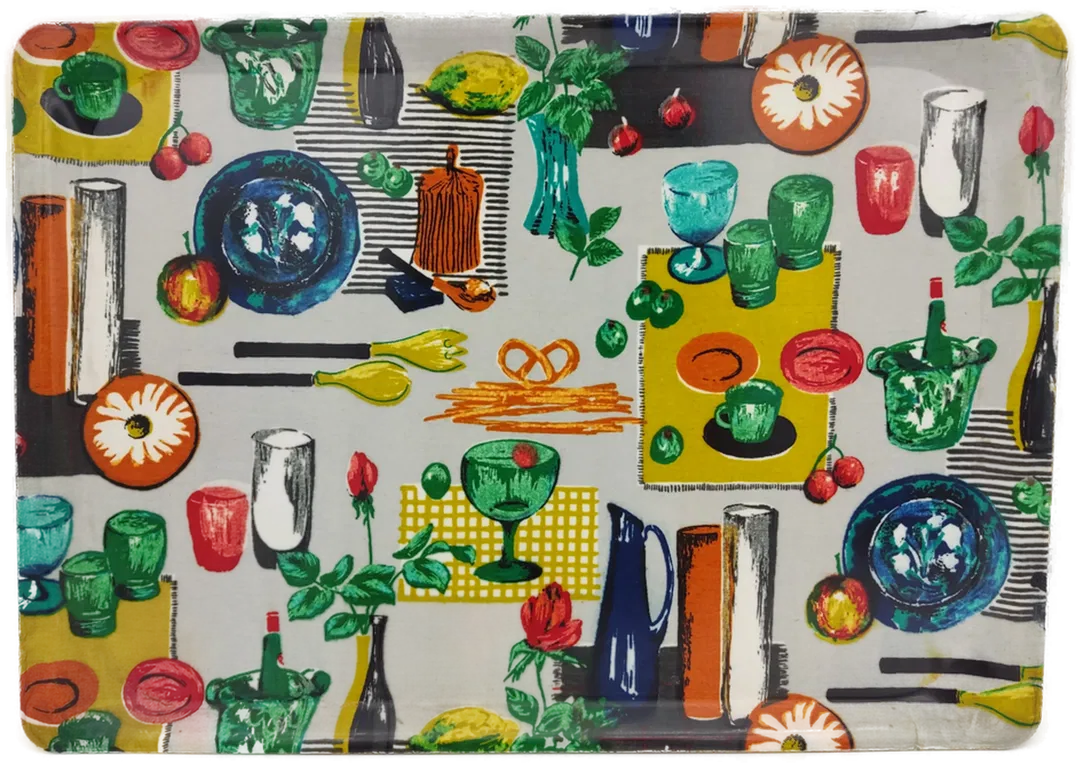 Vintage - Farbenfrohes Tablett für Ihr Zuhause - Bild 1