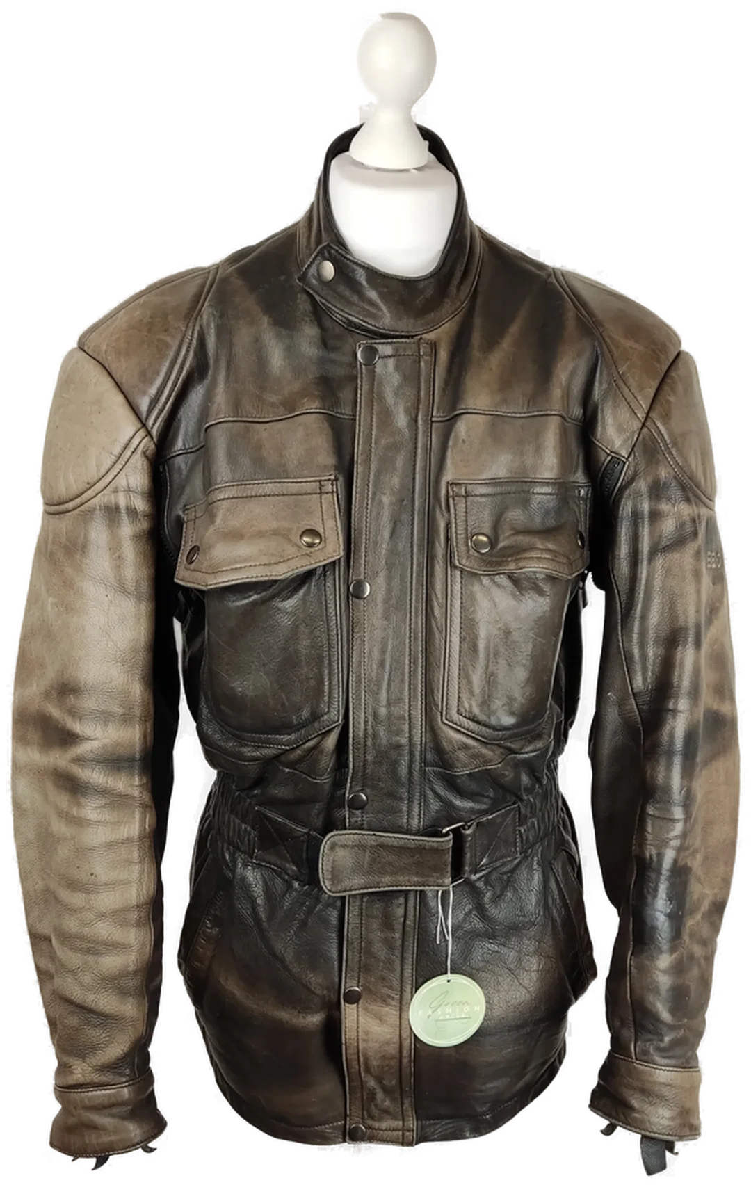 Herren Motorrad Lederjacke Echtleder Größe 54 | Biker-Chic - Bild 4