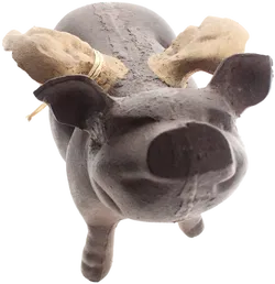 Geflügeltes Schwein – schwere Deko-Skulptur | vermutlich Messing | ca. 29 cm - Bild 2