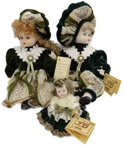 FB Elite Puppen Set (3 Stück) Porzellan  - Bild 2