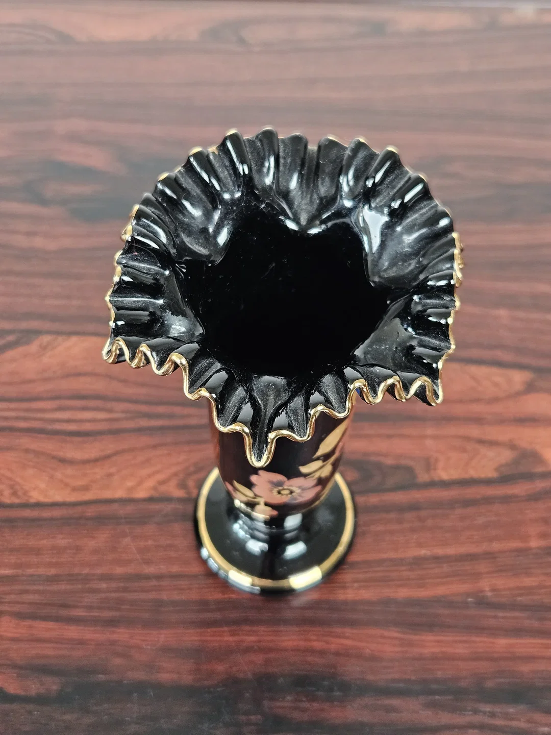 Dekorative Bohemia Glas Dekovase - Höhe: ca. 18 cm – Bild 3