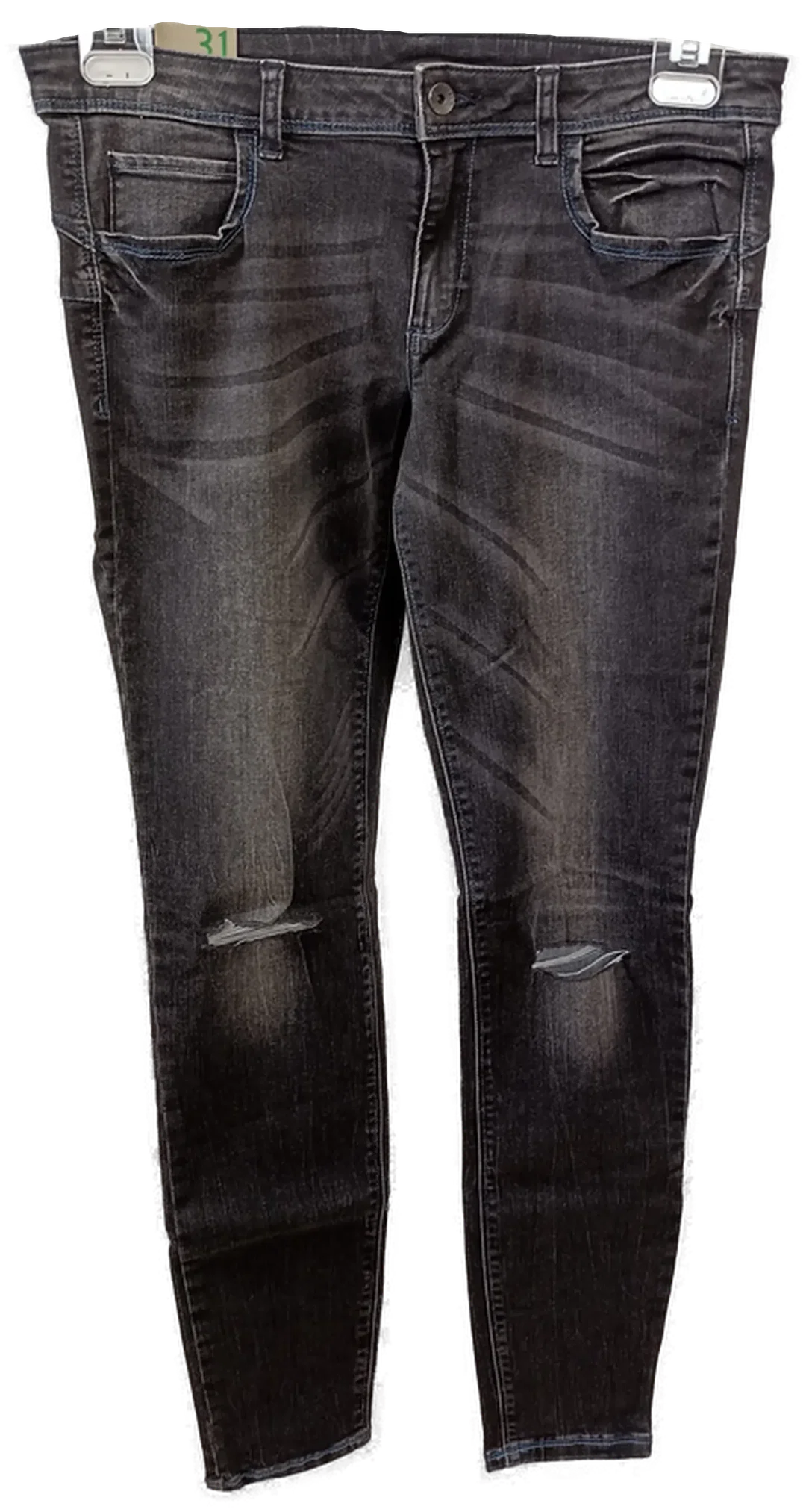 United Colors of Benetton Damen Jeans anthrazit Gr. 31 – Bild 1