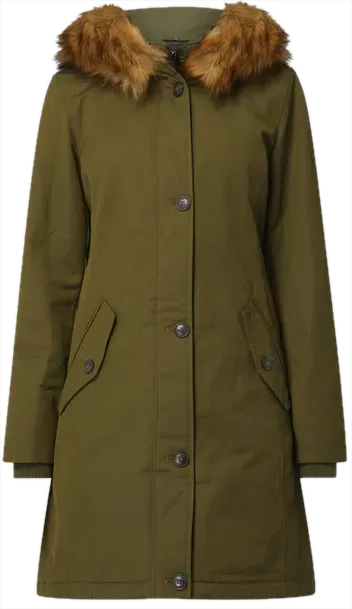 Marc O'Polo Damenparka mit Webpelz in olivgrün, Größe 36 - Bild 1