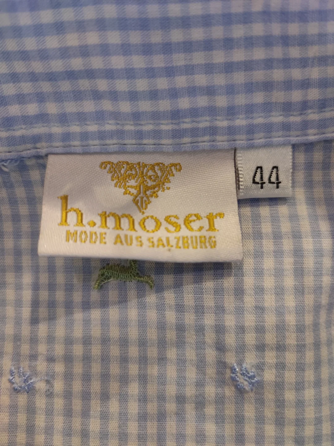 Bluse mit Trachtenmuster Gr. 44 – Bild 4