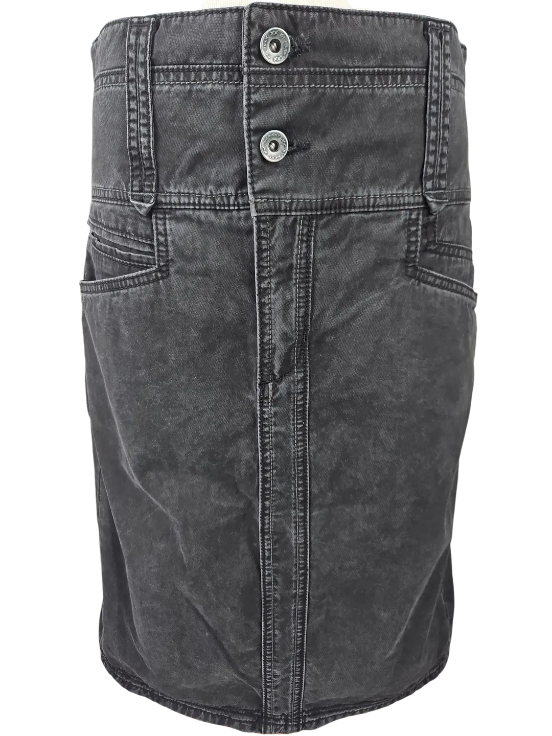 Mexx Damen Jeansrock, schwarz - Gr. L - Bild 4