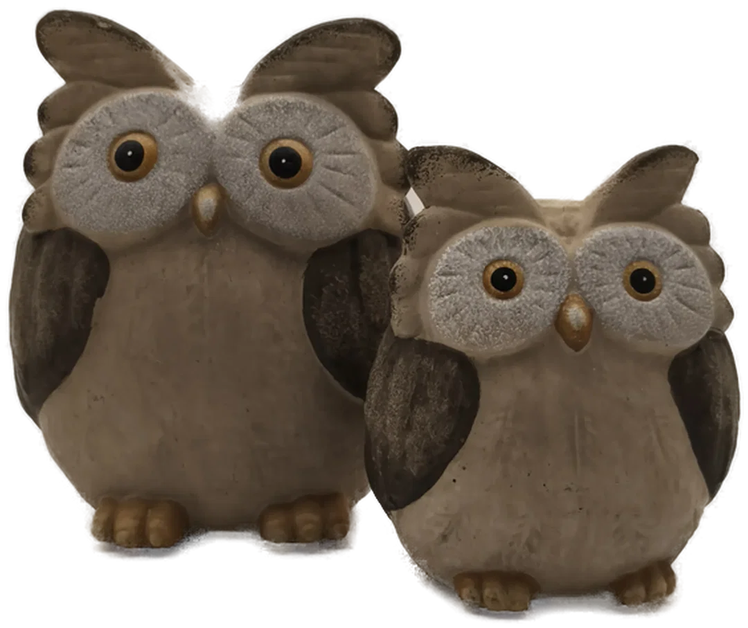 2 Eulen, Dekofiguren - Bild 4
