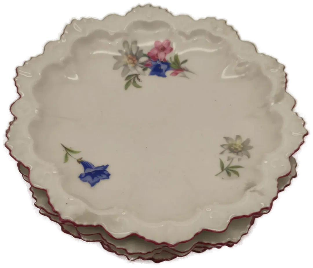 Set aus 3 Porzellanteller von Moritz Zdekauer aus Altrohlau - Bild 4