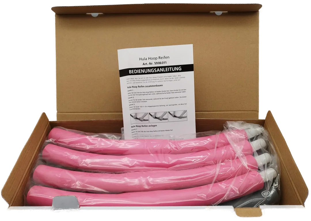 Weltbild Hula-Hoop Reifen - grau-rosa / Originalverpackt - Bild 1