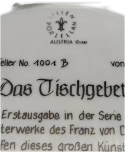 Lilien Porzellan Wandteller 