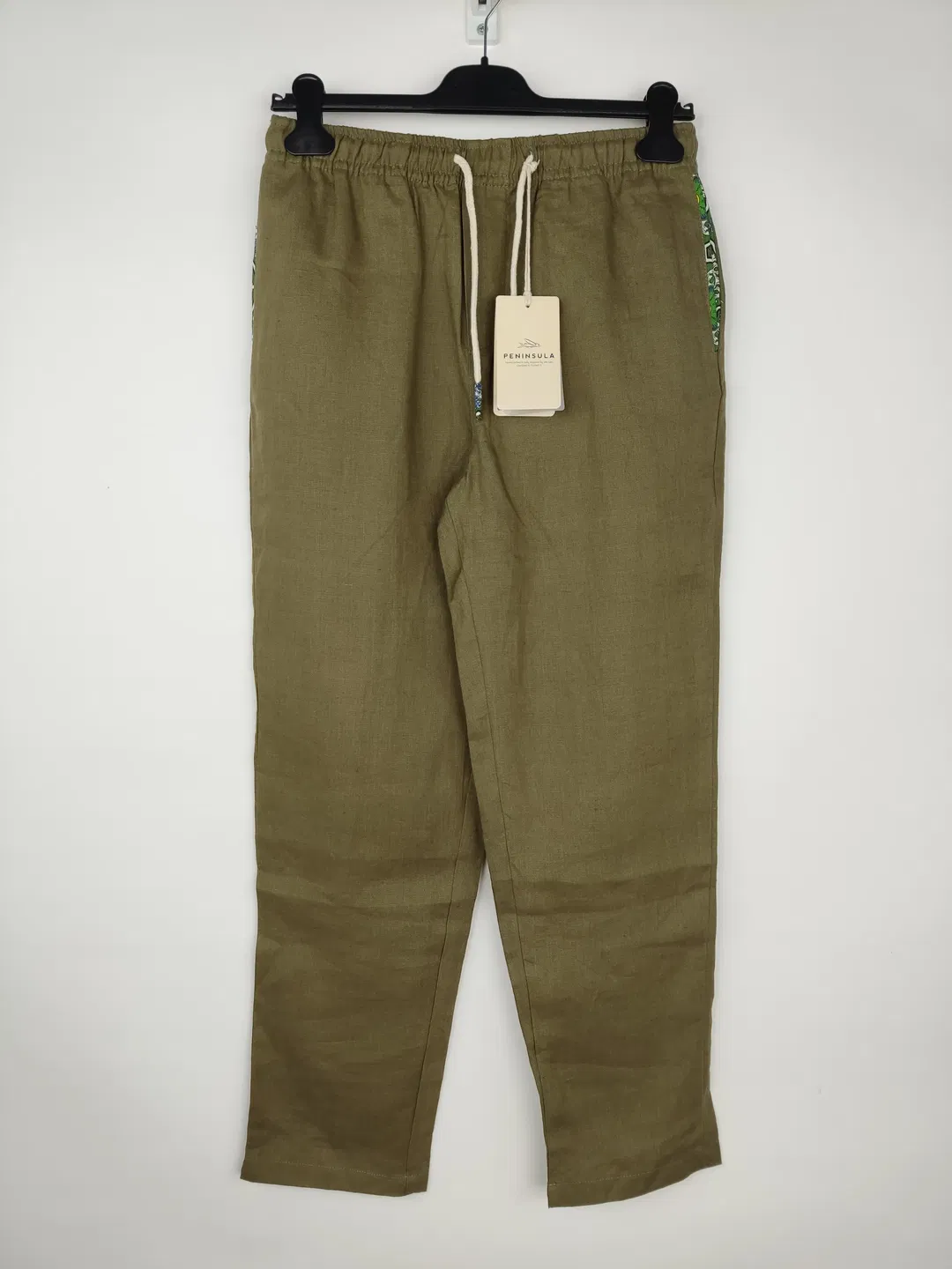 Peninsula Leinenhose khaki - 40 / M - Bild 4