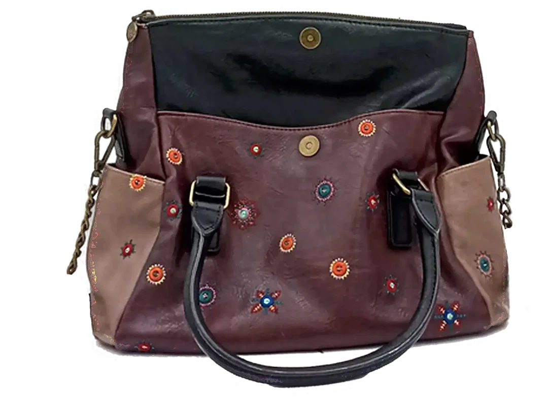 Desigual Damen Handtasche / Umhängetasche Blumenmuster – Bild 4