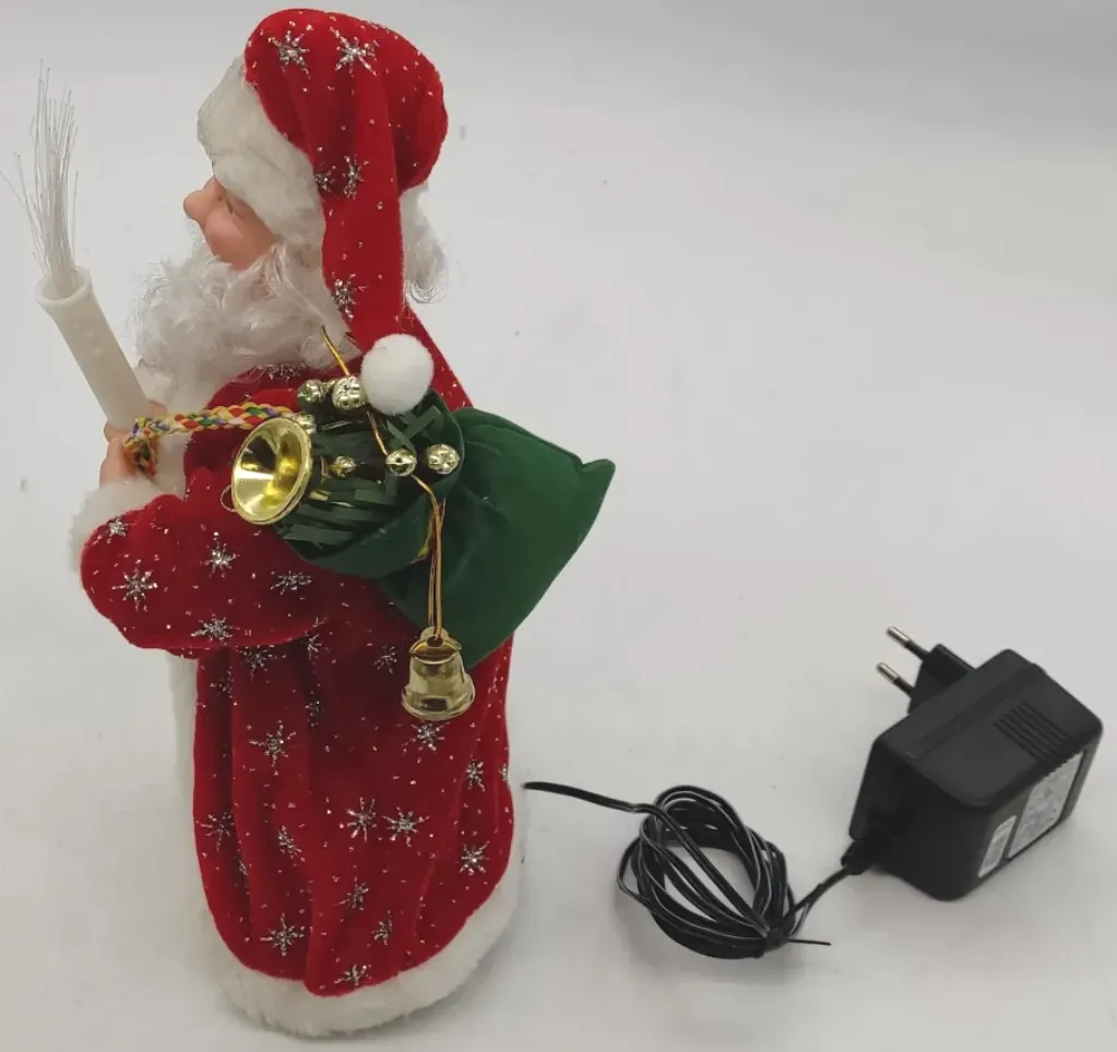 Weihnachtsmann mit Licht und Ton Höhe ca 30,5cm – Bild 2