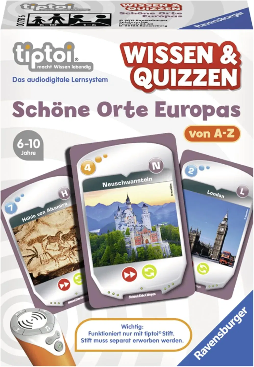 Tiptoi Wissen & Quizzen – Schöne Orte Europas von Ravensburger   - Bild 4