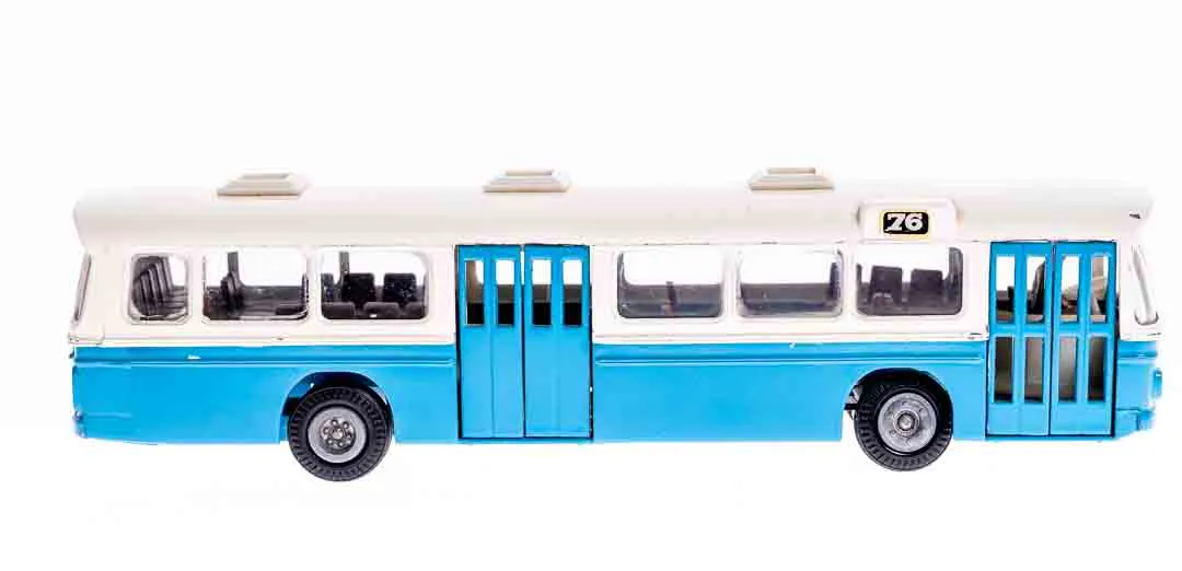 Tekno Nr.851 Modellbus Scania CR-76 weiß/hellblau – Bild 2