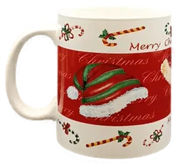 Weihnachtstasse gemustert - Bild 4