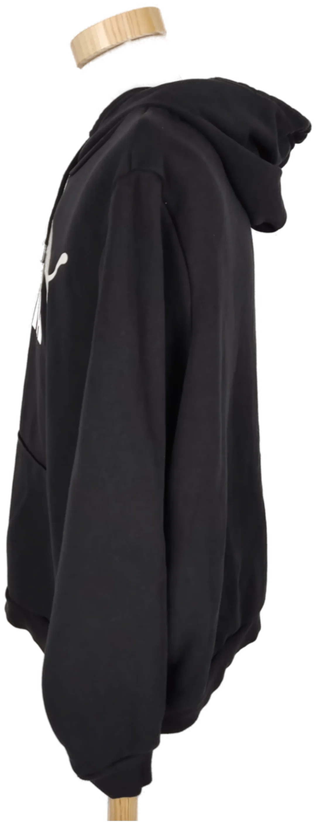 Sweater "Puma", langarm mit Kapuze, schwarz mit Kängurutasche, Größe 44 – Bild 2