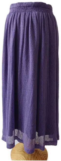 Lilafarbiger Damenbaumwollrock - 42 - Bild 3