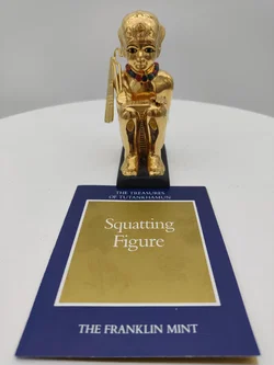 Goldener Hockender König Porzellan & Zertifikat von Franklin Mint | Limitierte Rarität - Bild 9