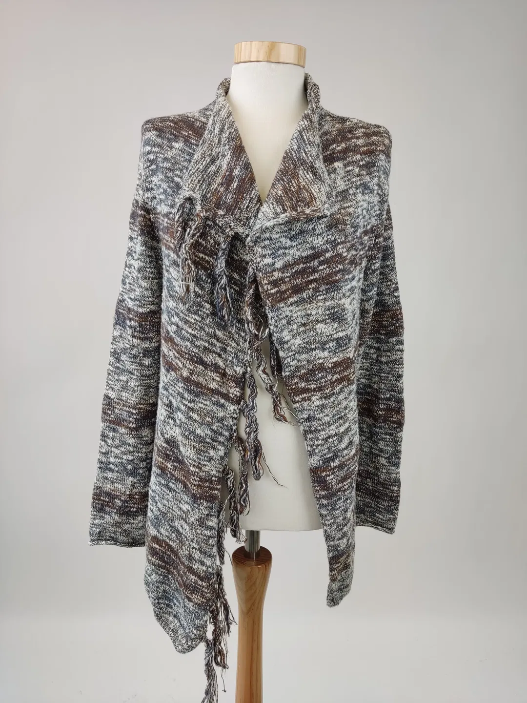 Damenstrickweste dunkler Farbenmix - M - Bild 4