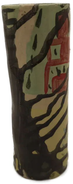 Vase handbemalt, 12cm hoch - Bild 2