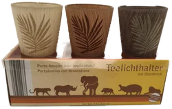 Set 3 Stk. Teelichthalter, Glas, neu – Vorschau 2