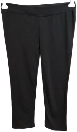 Hose "Zerres", lang mit Stretch, schwarz mit Taschen, Größe 48