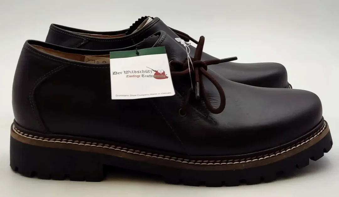 "Der Wildschütz" Herren Trachtenschuhe braun Gr. 43  – Bild 5
