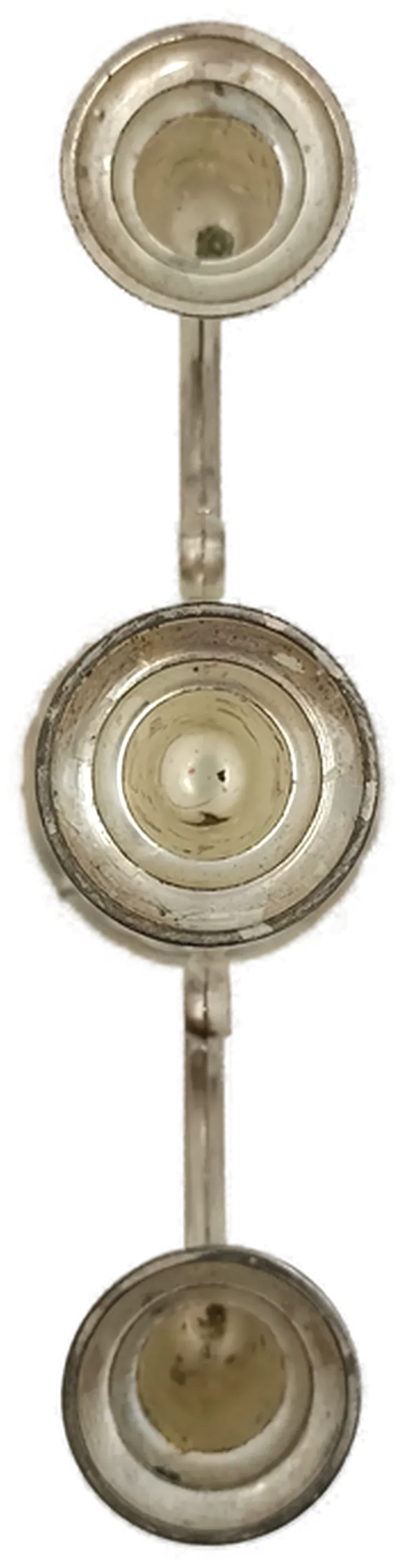 Vintage-Kerzenleuchter dreiarmig versilbert Made in West Germany BMF  – Bild 4