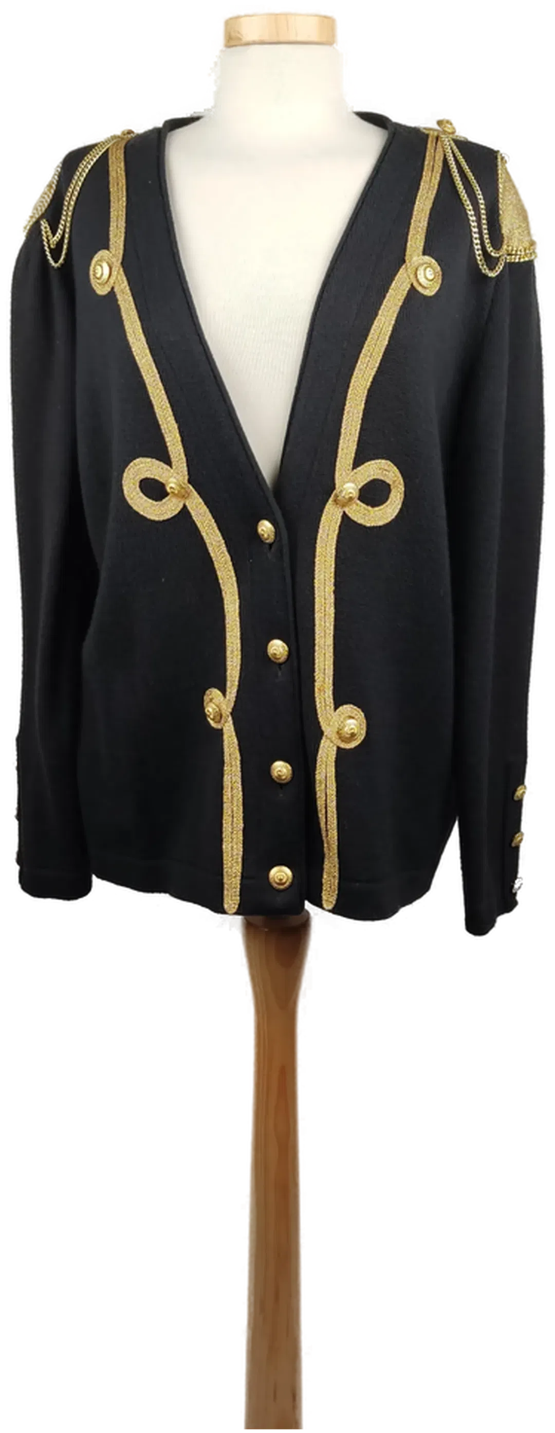 ARA Damenweste mit gold Knöpfen schwarz - L/40 - Bild 1