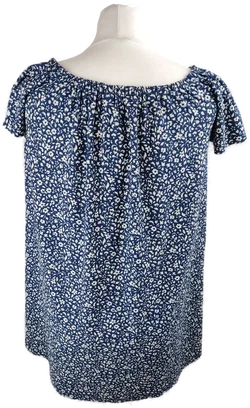 Kurzarm-Bluse Mango Geblümt | Blütenzauber – Vorschau 3